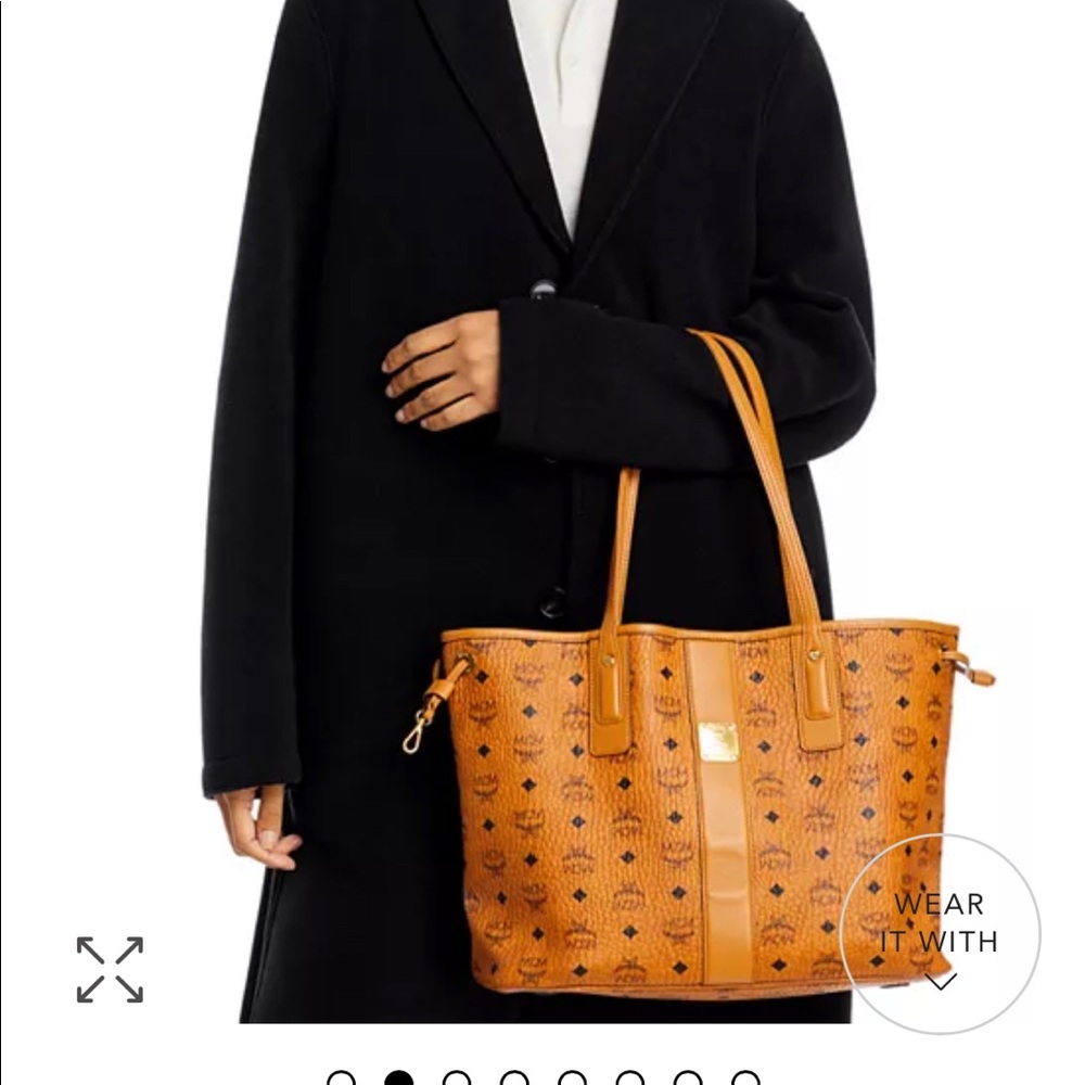 Authentic MCM Liz Reversible Medium Tote